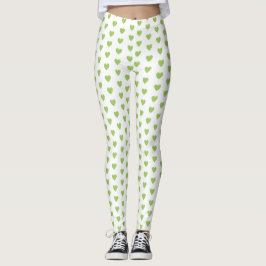 Leggings Leyendas del corazón verde de moda