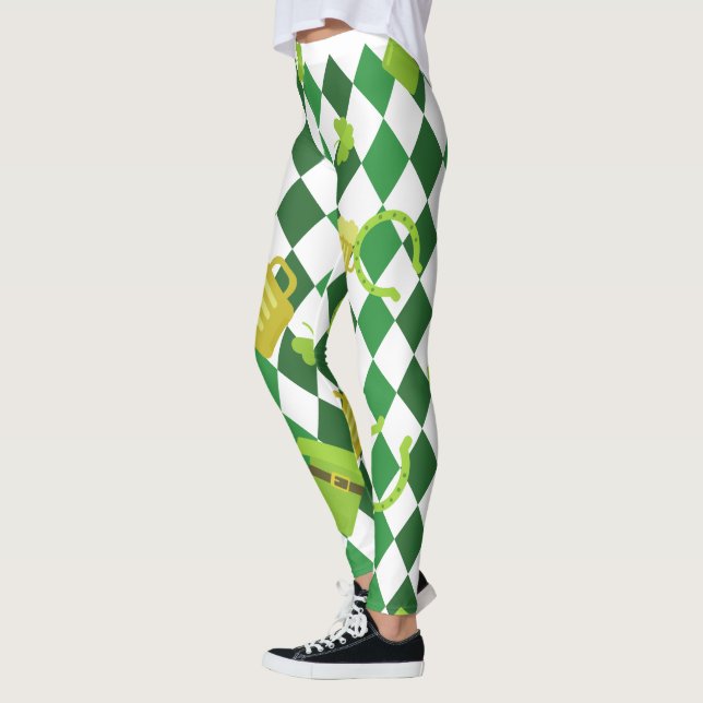 Leggings Leyendas del Día de Shamrock St. Patrick (Izquierda)