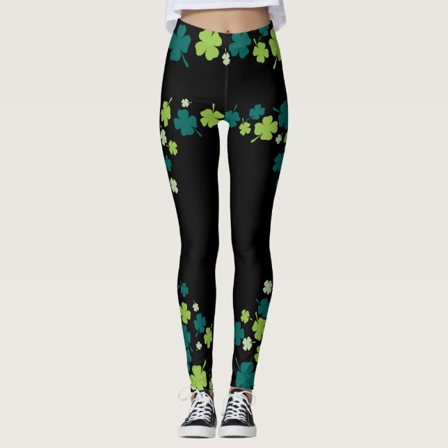 Leggings Leyendas del Día de Shamrock St. Patrick (Anverso)