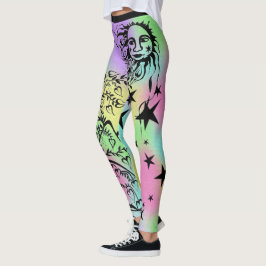 Leggings Leyendas del Diseñador con tinta manual