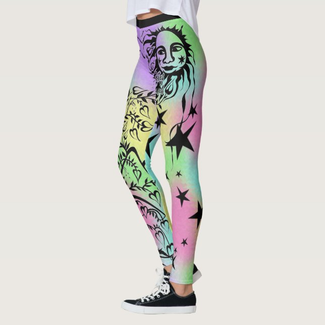 Leggings Leyendas del Diseñador con tinta manual (Izquierda)