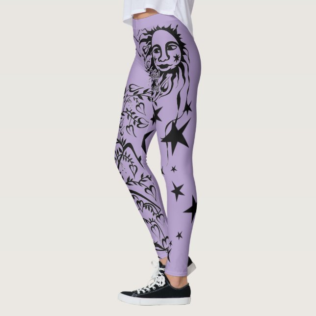 Leggings Leyendas del Diseñador con tinta manual (Izquierda)