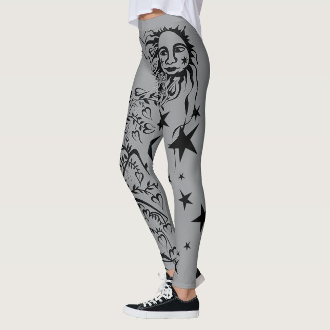 Leggings Leyendas del Diseñador con tinta manual (Izquierda)