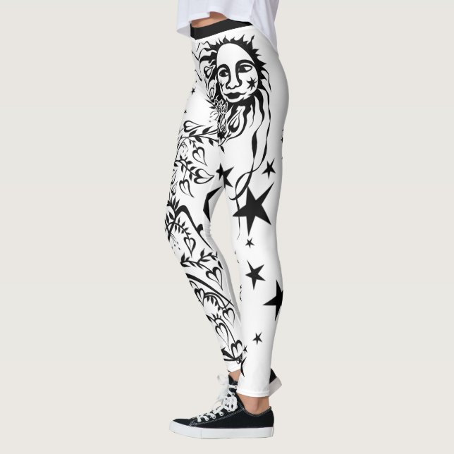Leggings Leyendas del Diseñador con tinta manual (Izquierda)