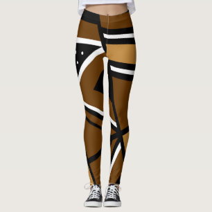 Leggings Leyendas del Diseñador de Diseño Geográfico de Res
