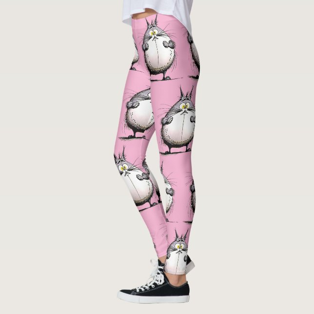 Leggings Leyendas del Diseñador de Gatos Grasas (Izquierda)