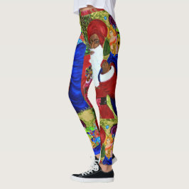Leggings Leyendas del diseñador de Papá Noel Negro - Uso de