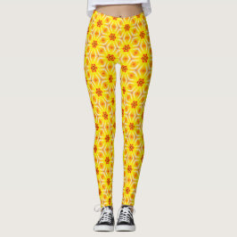 Leggings Leyendas del Diseñador de trabajos de arte amarill