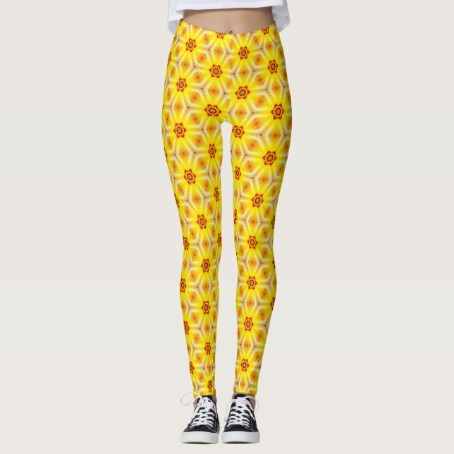 Leggings Leyendas del Diseñador de trabajos de arte amarill (Anverso)