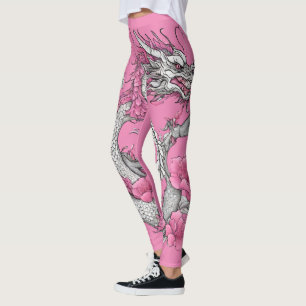 Leggings Leyendas del dragón de flores