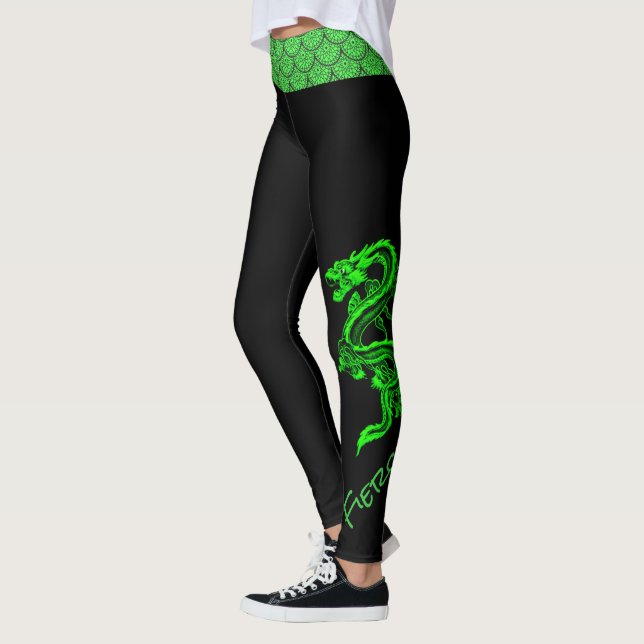 Leggings Leyendas del Dragón Verde (Izquierda)
