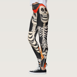 Leggings Leyendas del esqueleto de Halloween