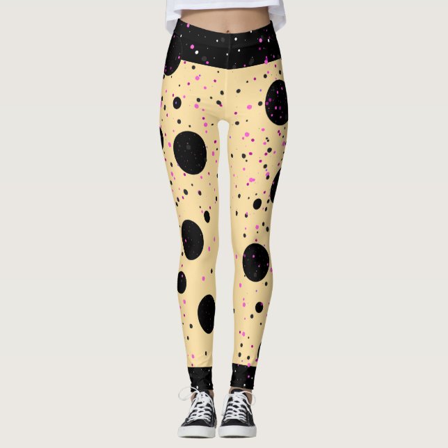 Leggings Leyendas del estilo de punto de polka de moda (Anverso)