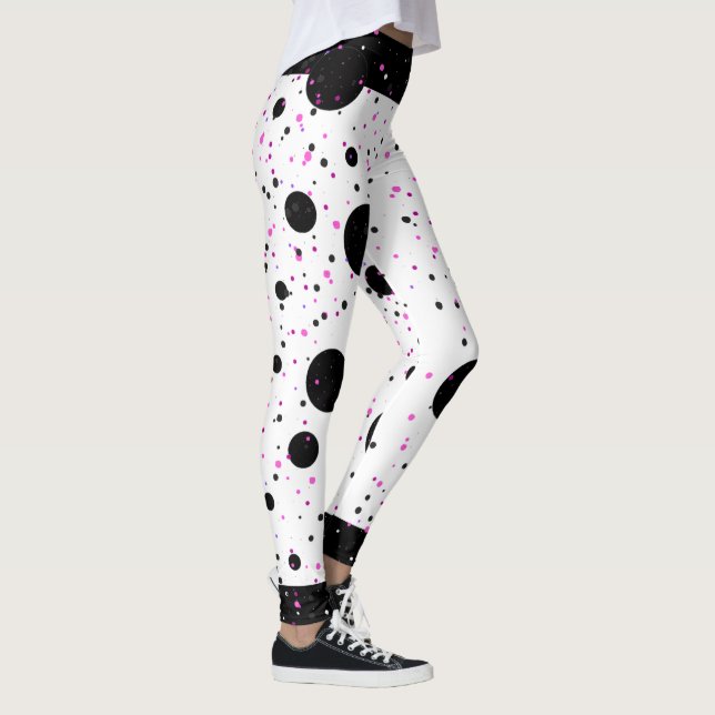 Leggings Leyendas del estilo de punto de polka de moda (Derecha)