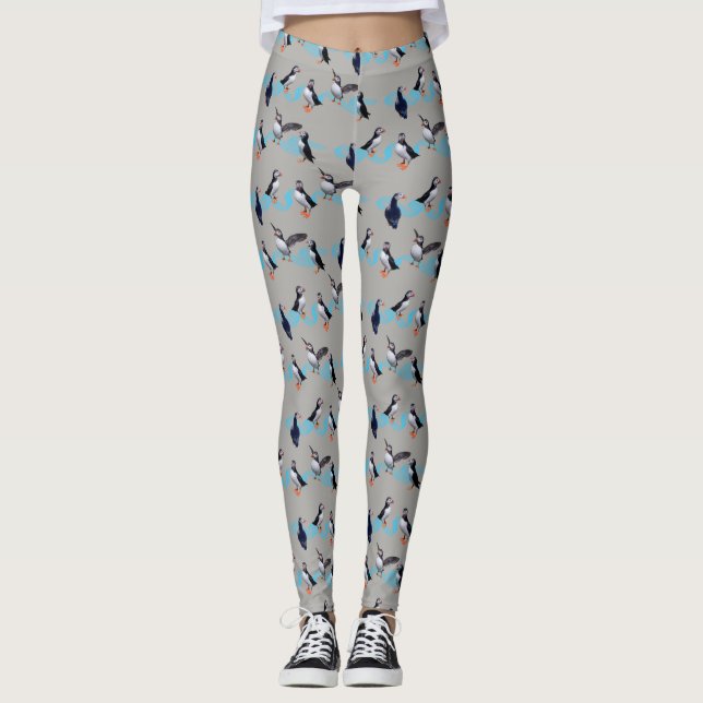 Leggings Leyendas del Fiesta de la aleta (Gris) (Anverso)