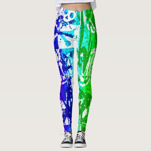 Leggings Leyendas del graffiti arcoiris (Anverso)