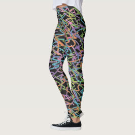 Leggings Leyendas del graffiti neón
