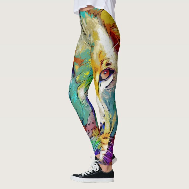 Leggings Leyendas del león del arco iris (Izquierda)
