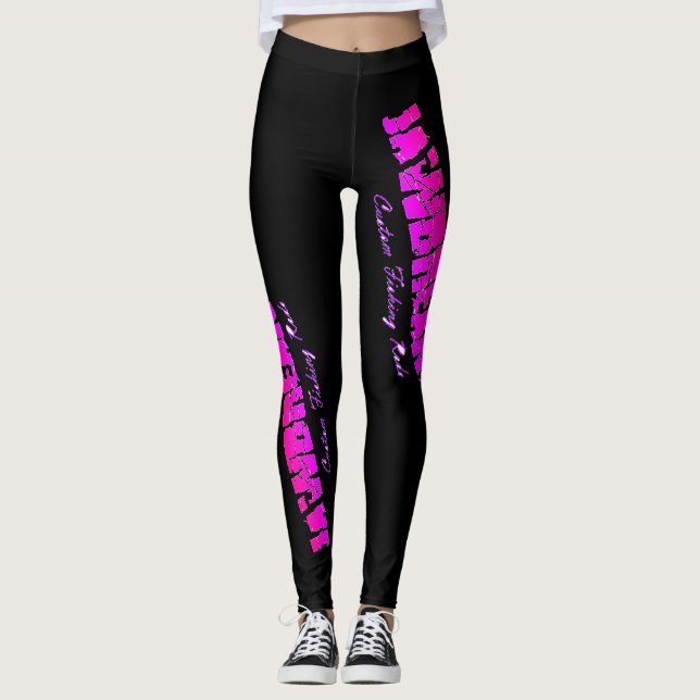 Leggings Leyendas del logotipo de los Personalizados de los (Anverso)