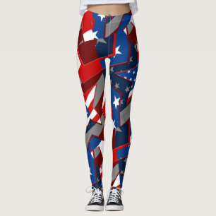 Leggings Leyendas del modelo abstracto de las estrellas de