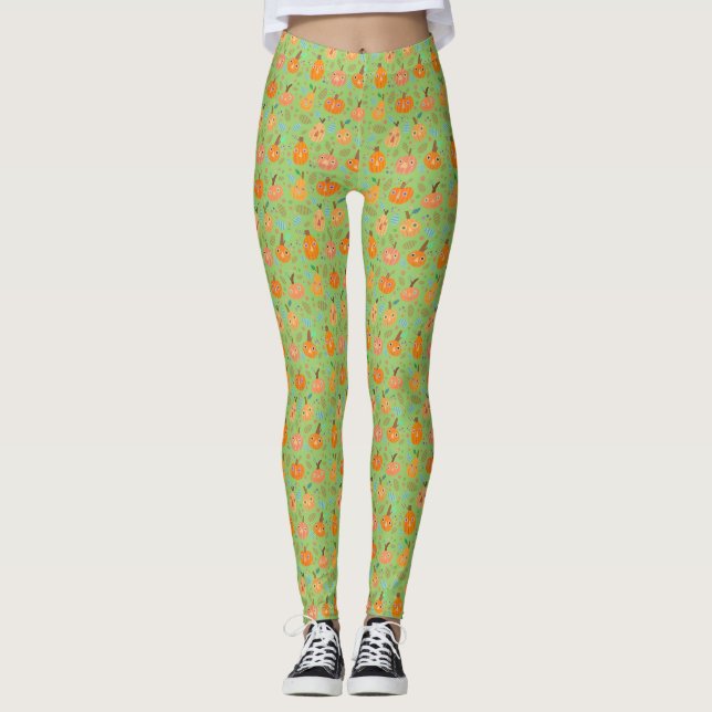 Leggings Leyendas del parche de calabaza (Anverso)