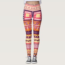 Leggings Leyendas del patrón africano