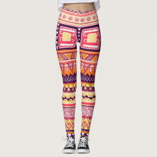 Leggings Leyendas del patrón africano