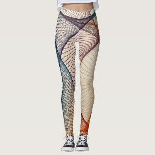 Leggings Leyendas del patrón de abstracto geométrico