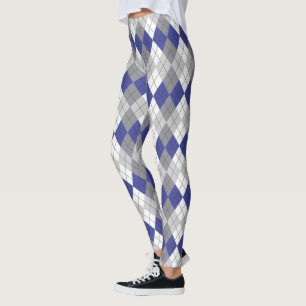 Leggings Leyendas del patrón de argla gris azul