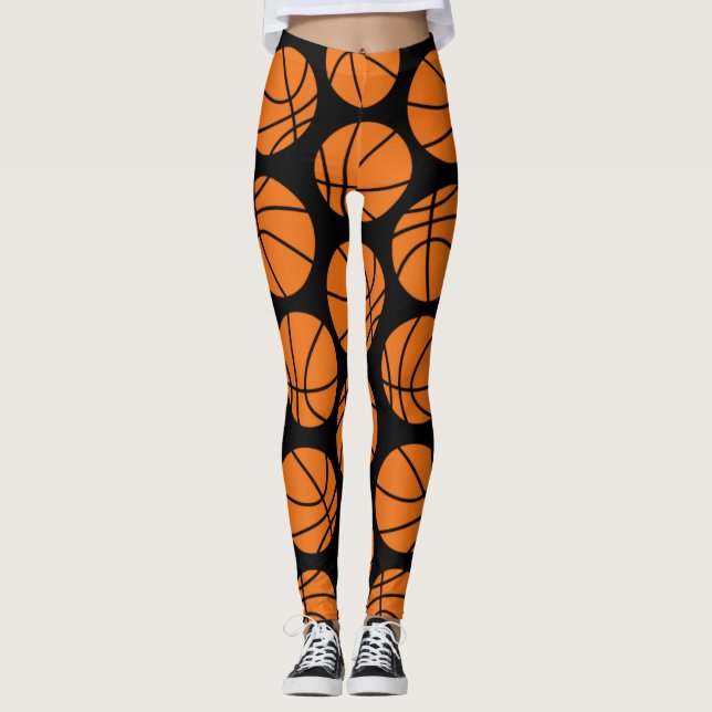 Leggings Leyendas del patrón de baloncesto (Anverso)