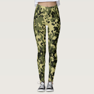 Leggings Leyendas del patrón de camo verde