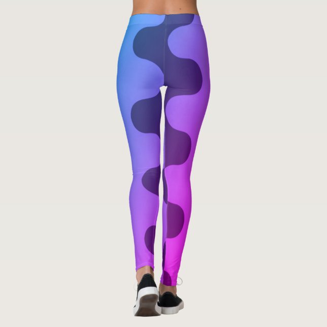 Leggings Leyendas del patrón de curvado (Reverso)