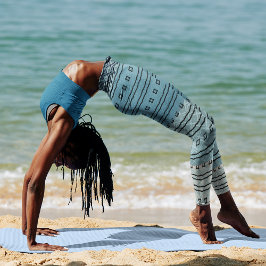 Leggings Leyendas del patrón de degradado azul