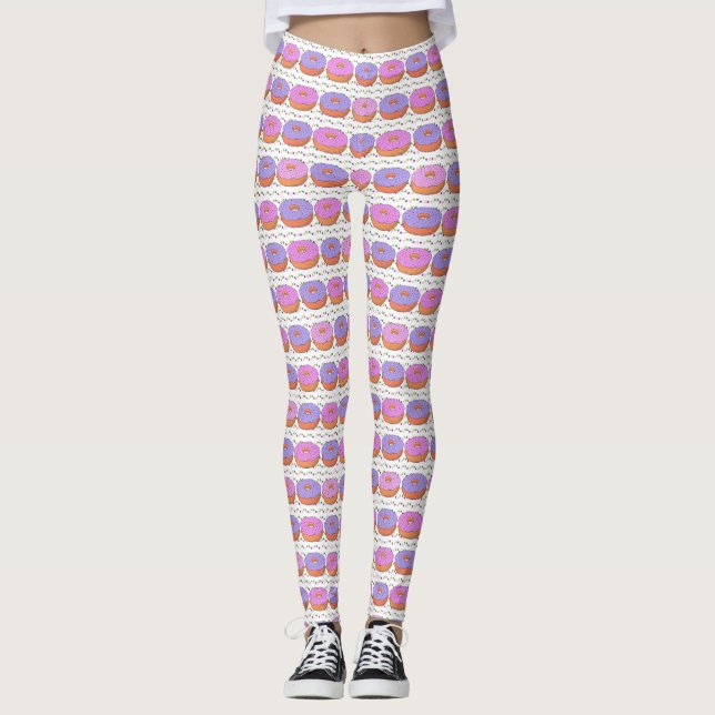 Leggings Leyendas del patrón de donut (Anverso)