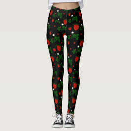 Leggings Leyendas del patrón de fresas silvestres