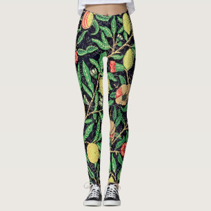 Leggings Leyendas del patrón de fruta de época - Elegancia 