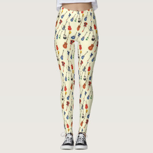 Leggings Leyendas del patrón de Guitars