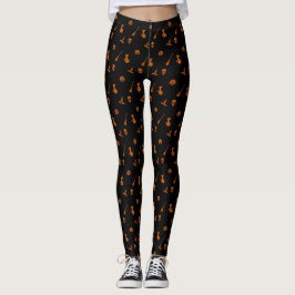 Leggings Leyendas del patrón de Halloween