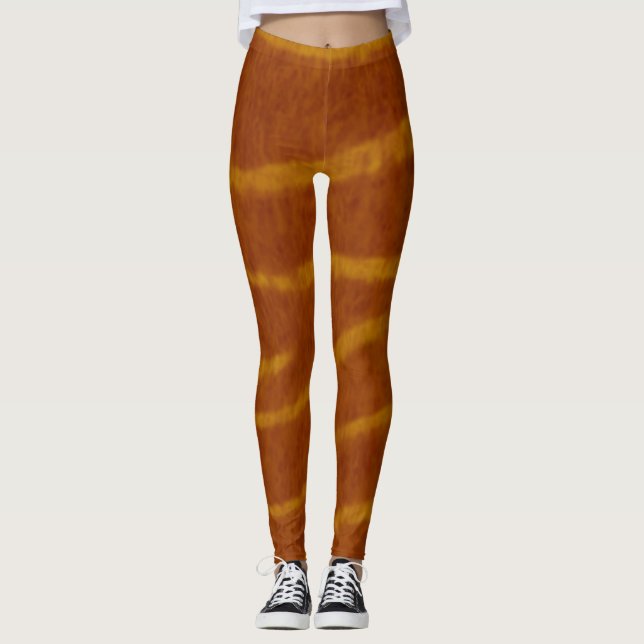 Leggings Leyendas del patrón de impresión de tigres (Anverso)