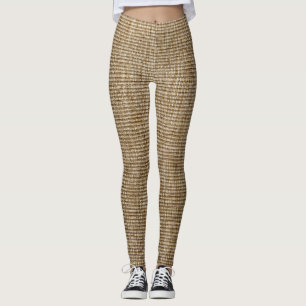 Leggings Leyendas del patrón de la naturaleza rúptica - Tie