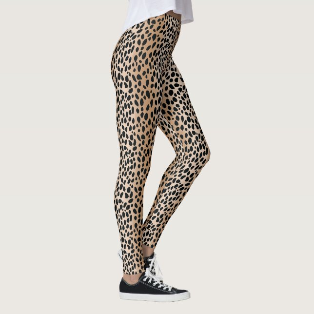 Leggings Leyendas del patrón de leopardo de puntos de impre (Derecha)