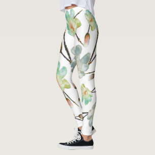 Leggings Leyendas del patrón de magnolia