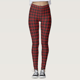 Leggings Leyendas del patrón de patas rojas y negras