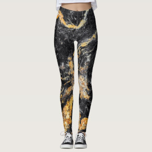 Leggings Leyendas del patrón de piedra de granito