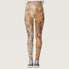Leggings Leyendas del patrón de piedra de granito