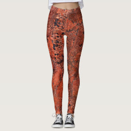 Leggings Leyendas del patrón de piedra de granito