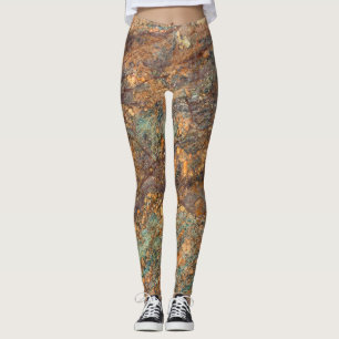 Leggings Leyendas del patrón de piedra de granito