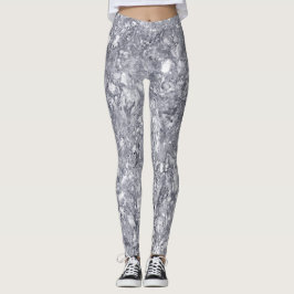 Leggings Leyendas del patrón de piedra de mármol