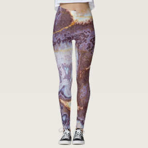 Leggings Leyendas del patrón de piedra natural