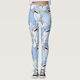 Leggings Leyendas del patrón de tiburones
